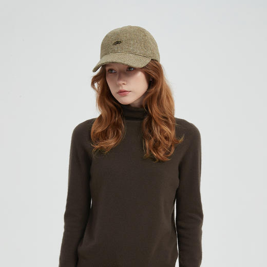 【2件9折】【Petit Bari】(多色)复古英伦格纹羊毛混纺鸭舌帽 商品图1