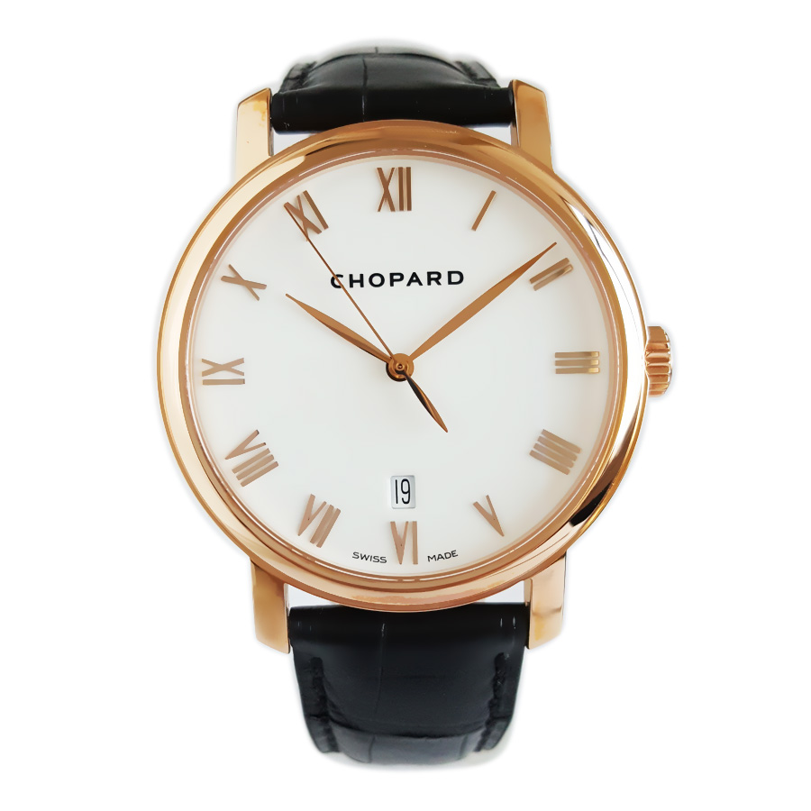 【98新（放置品）】CHORARD 萧邦161278-5005自动机械机芯日期显示40MM（男款）CLASSIC系列18K玫瑰金 021225TJ40