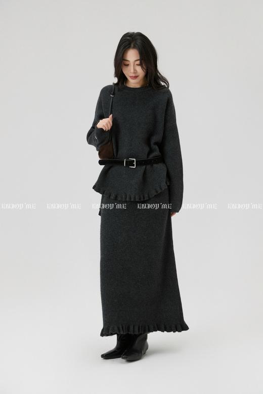 【门店同款】ENJOY冬季“暖冬软糖”软糯木耳边针织上衣 167993294 商品图3