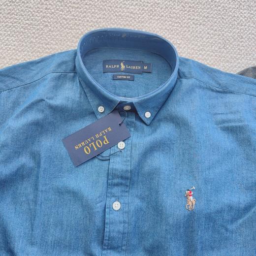 全棉水洗牛仔衬衫，用60支高支纱织就的面料 商品图3