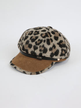 潮流拼接豹纹八角帽鸭舌帽-纪念日百货门店同款165345550