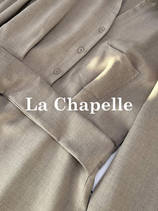 会员福利【智感/通勤时髦】拉夏贝尔/La Chapelle德曼通勤裙~高品质肌理衬衫不规则连衣裙 商品图9