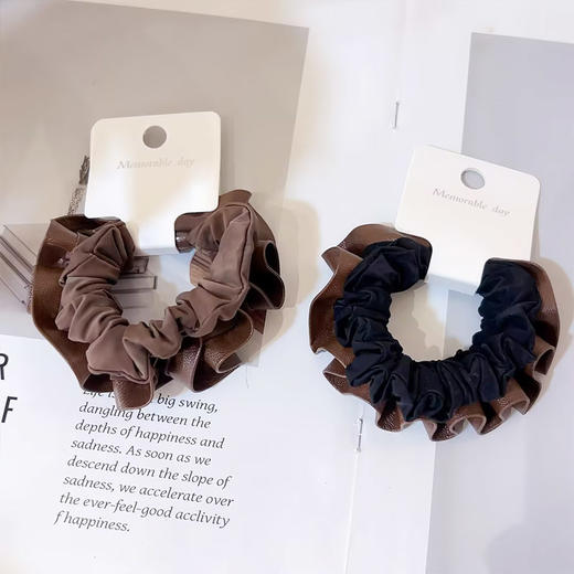 皮质木耳边超柔对装皮筋-纪念日百货门店同款168099518 商品图3