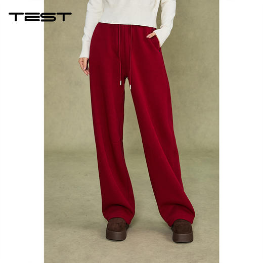 冬上新时尚红色舒适柔软休闲裤3254079 商品图1