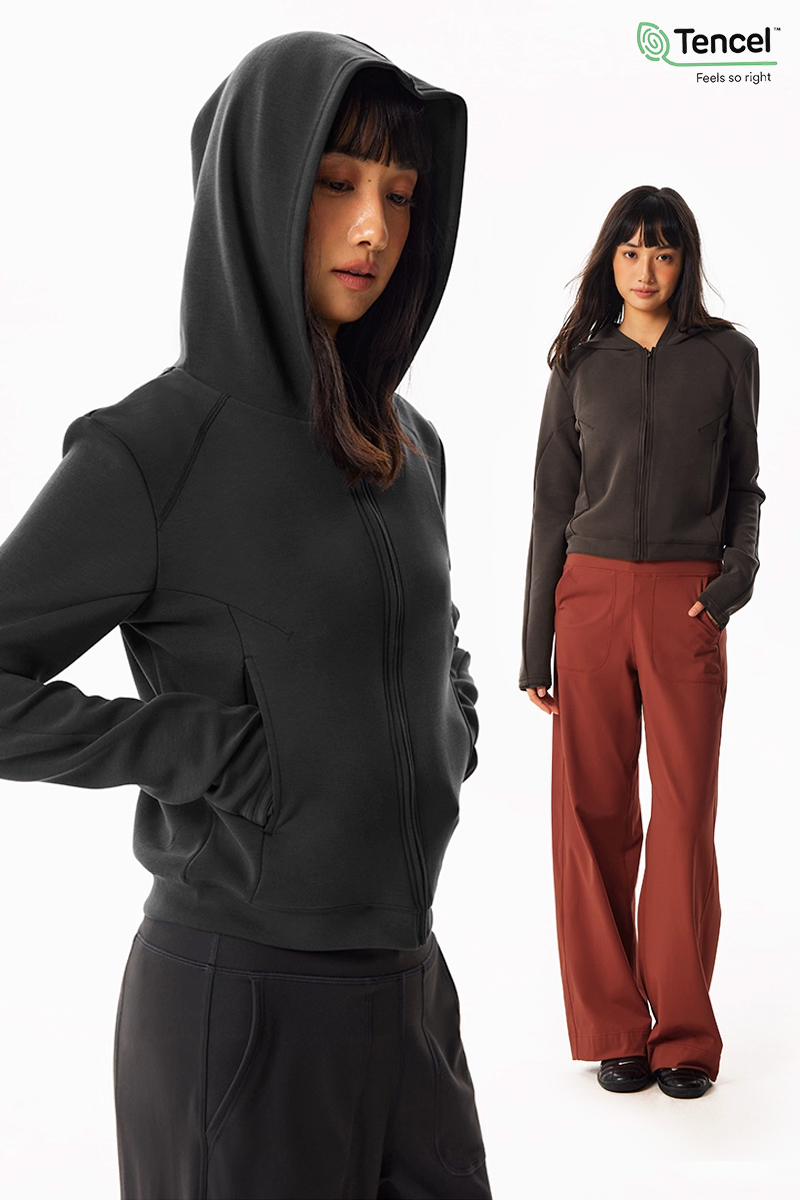 CryingCenter 健身训练短款连帽开衫运动外套 哭喊中心