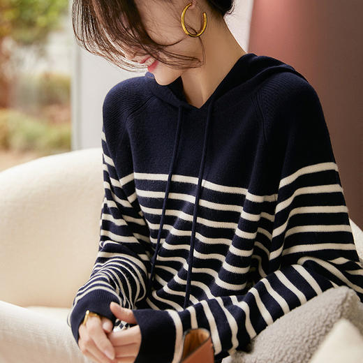 樱西玛 ENXIMANE 连帽针织衫 宽松百搭  7色可选 商品图7