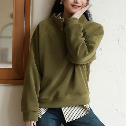 双面奥粒绒立领卫衣，加绒加厚高克重超保暖【3-5天发货，周末顺延】【G】 商品图6