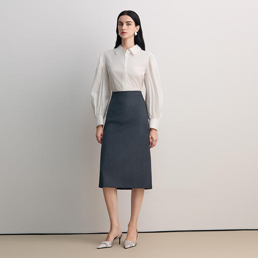 EITIE爱特爱高腰通勤时尚小A西装半裙8506202 商品图1