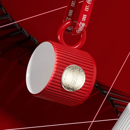 GE-CK25AW-DM3 可口可乐联名款徽章马克杯（可乐红） 商品图5