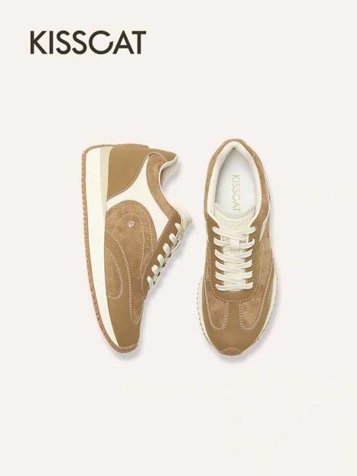 【云粉节】BF楼KISSCAT接吻猫[玛德琳]内增高德训鞋26春新阿甘鞋复古德训休闲鞋K76170A-50吊牌价1299活动价699 商品图4