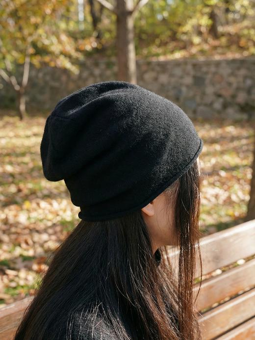 北京仓｜CA4LA-CASHMERE MISSILE LONG4-羊绒 针织帽（黑色）［日本设计师］ 商品图0