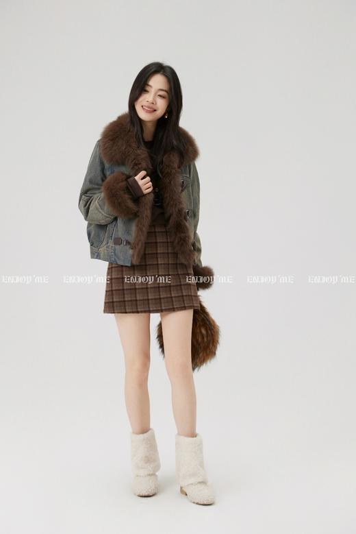 【门店同款】ENJOY冬季“游牧漫寻”复古牛仔外套拼接羽绒服 168146370 商品图5