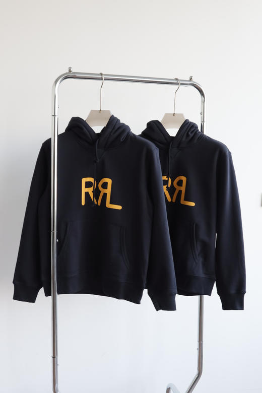 R.R.L 秋冬加绒厚款 连帽字母卫衣 WY005 商品图2