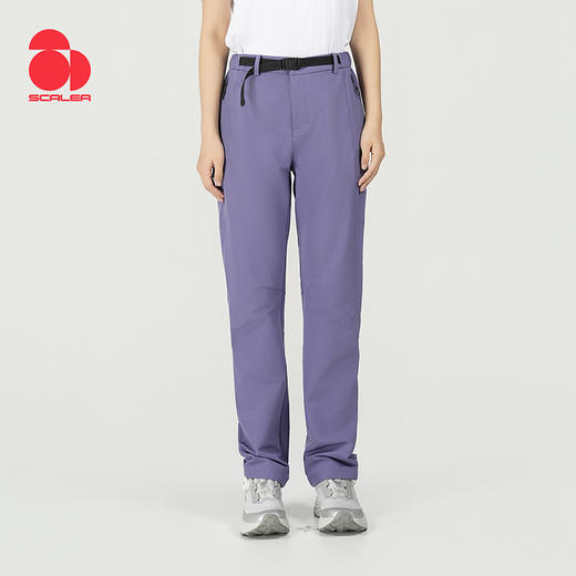 【乐粉专属】SCALER/思凯乐男女款弹力磨毛软壳长裤防泼水舒适保暖F3516D56 商品图0