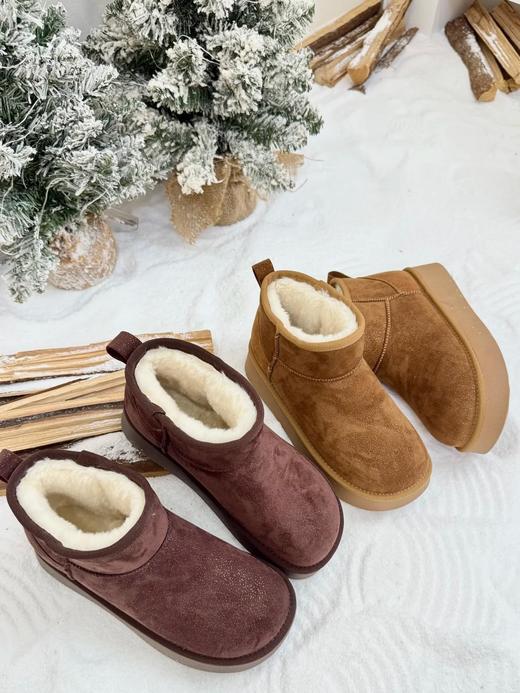 【首发福利 限时99元】冬季经典款厚底亮闪雪地靴女 加绒保暖一脚蹬通勤百搭棉靴 商品图10