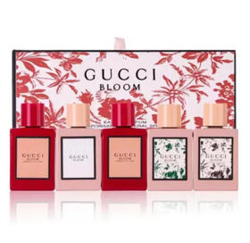 D-Gucci古驰香水bloom花悦绽放繁花持久淡香Q版情人节礼盒装5支*5ml