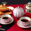 LOMONOSOV 俄皇   红色网纹系列高档精致欧式骨瓷下午茶茶具套装 商品缩略图0