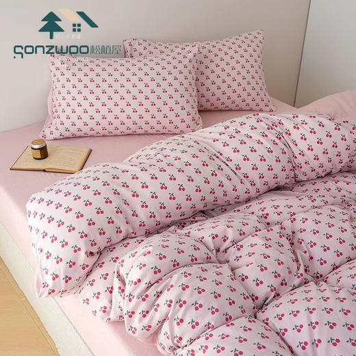 松植屋和暖针织四件套 超柔、超软、透气亲肤、A类母婴级 商品图3