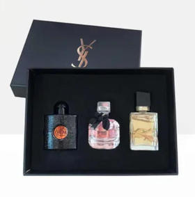D-YSL圣罗兰自由之水反转巴黎黑鸦女士三件套礼盒装7.5ml*3