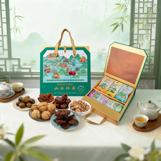 往来礼局 御食园 山水怀柔礼盒700g 怀柔特色农产品 怀柔六宝 特产礼盒伴手礼 商品图2