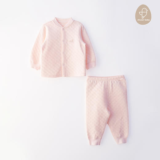 【雪绒花长袖对襟套装 】冬日刚需！宝宝外穿内搭两用0-3 岁百搭套装简约高级感 商品图1