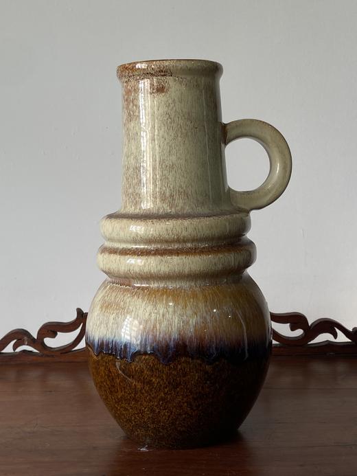 1970s西德熔岩花瓶fat lava 米棕色单耳Scheurich B0292 商品图4