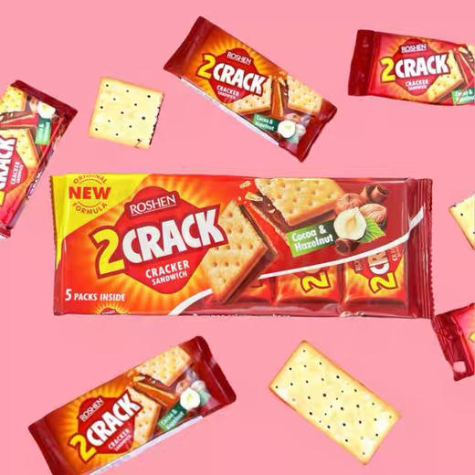 如胜脆乐脆可可榛子酱夹心饼干190g 商品图0