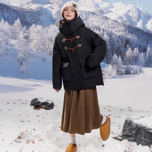 2025年新款加肥加大码胖mm200斤收腰显瘦中长款孕妇羽绒服女2409 商品图1