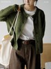 苔藓绿复古毛衣巨显白超治愈绿野仙踪羊毛开衫 商品缩略图6