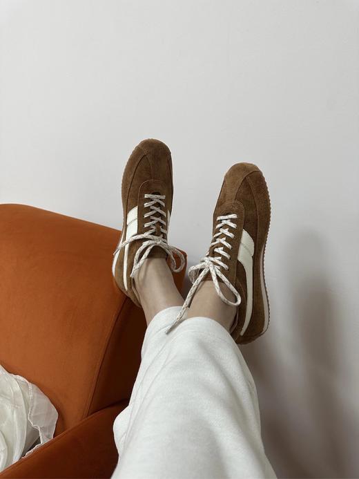 【女款复古轻便德训鞋塑形马皮鞋】鞋面防水小牛绒+高原黄牛皮！经典4色，3cm的舒适跟高，复古文艺WD 商品图4