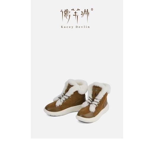 【新品】德芙琳｜牛皮绒+牛皮 毛毛鞋 商品图1