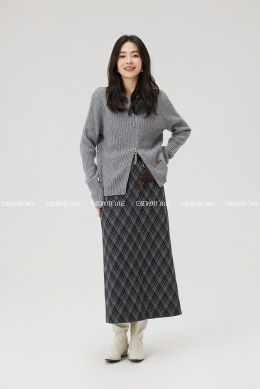 【门店同款】ENJOY冬季“暖冬知性”双头拉链小立领针织上衣 168044120 商品图8