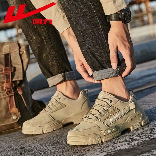 回力男鞋工装鞋男款春秋季加绒加厚保暖鞋子男士马丁靴户外登山鞋 商品图2