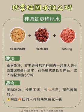 10道食疗桂圆茶方