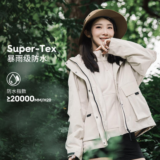 【抓绒内胆冲锋衣】SCALER/思凯乐 男女外套三合一爆款户外防风防水冲锋衣外搭F2404507/F2414507 商品图1