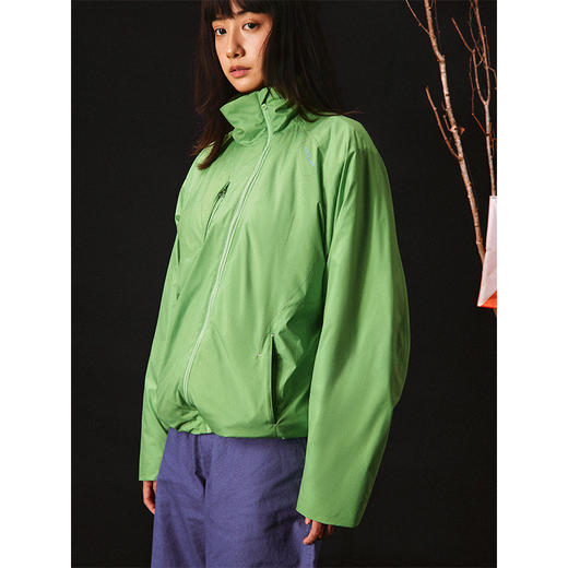 CryingCenter斜拉链户外立领石墨烯绒插肩弯刀袖外套男女同款 商品图0