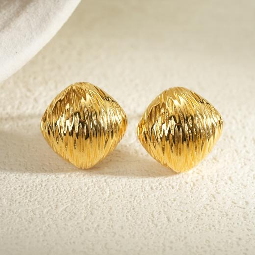 简约金属耳环·雅韵系列双色 商品图3