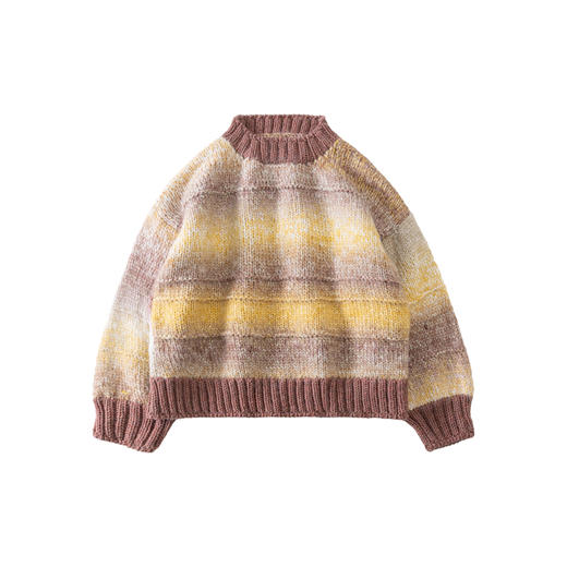 苏苏姐家骄阳条纹毛衣手工DIY棒针衣服毛线团自制材料包 商品图4