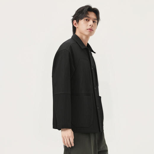 gxg.jeans男装2024年秋季新款翻领长袖衬衫J24X033045 商品图1