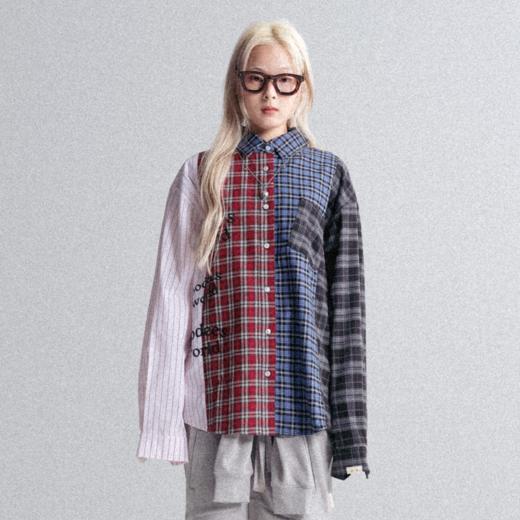 GOODBAI GOODEES 新款拼接长袖衬衫 商品图0