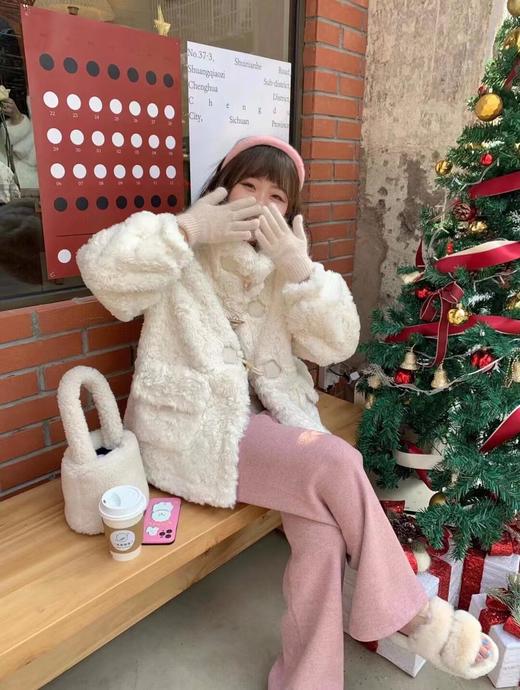 【 LEOS VITI加厚羊羔绒裤】洗后不变形，越穿越软乎 😎垂感显瘦天花板，梨形身材也能穿出纸片人效果 自发热羊绒毛呢，好穿到根本不想脱！！-AJYX 商品图2