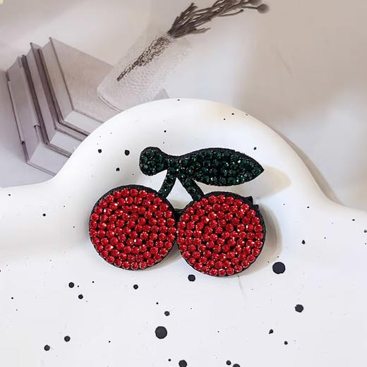 满钻小樱桃对夹对装发夹-纪念日百货门店同款168099471 商品图2