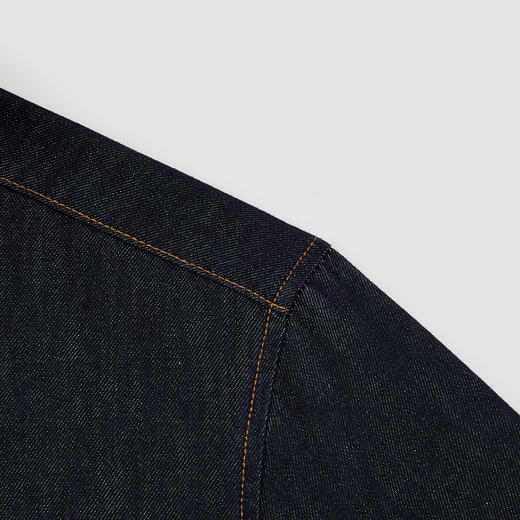 森柔|商场同款森马长袖衬衫男春季宽松牛仔绣花上衣2026新款复古 商品图3