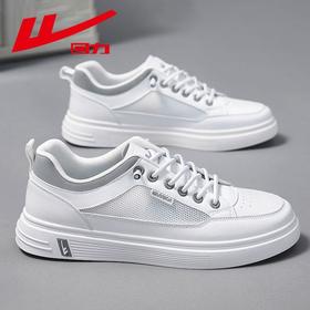 回力男鞋2025秋季新款透气一脚蹬休闲板鞋软底男士时尚百搭小白鞋