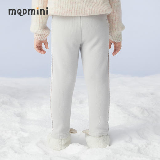 【秒】【专柜同款】MQD童装女童冬季新款加绒打底裤女宝宝加厚裤子潮 商品图2