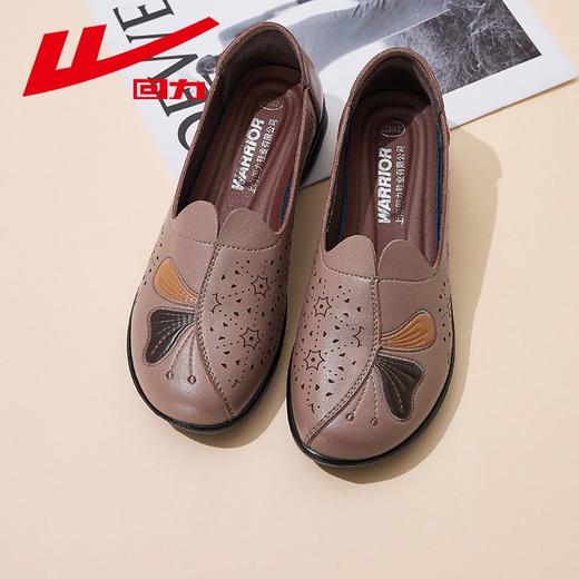 回力女鞋妈妈鞋2025新款秋季软底一脚蹬舒适透气平底休闲单鞋子女 商品图5