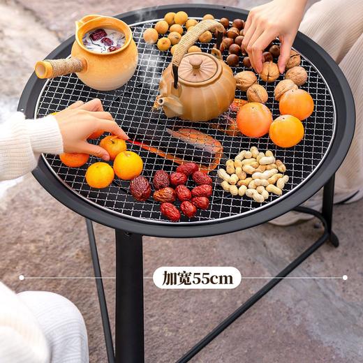 【围炉煮茶慢品茶香❗️独立桌板随心搭配】冬日庭院围炉煮茶桌 家用室内取暖炭火炉 户外多功能烧烤架烧烤炉。jb 商品图2