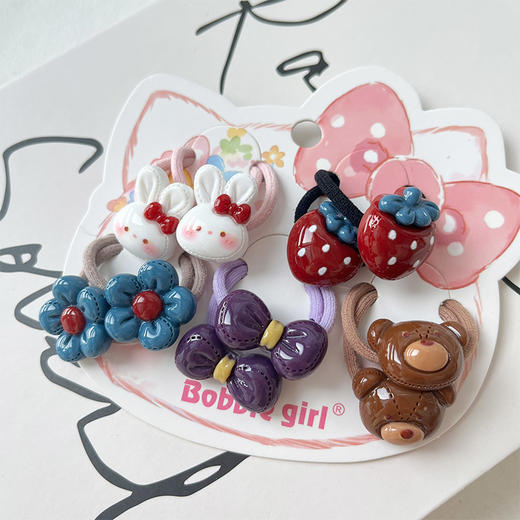 复古色系卡通皮筋-纪念日百货门店同款167748774 商品图1