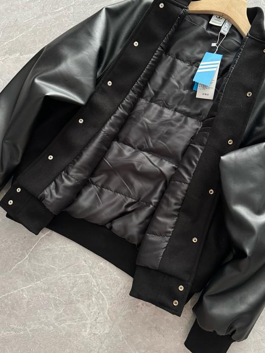 啊迪达斯  秋冬季新款 刺绣字母休闲棒球服棉服夹克外套 外套男款  」 商品图5