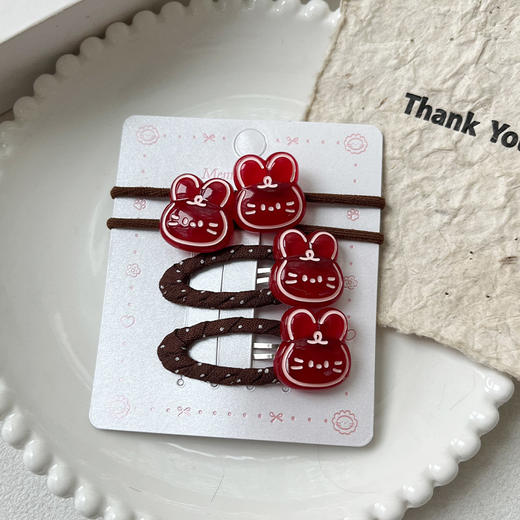 复古透色动物头组合发夹-纪念日百货门店同款167997560 商品图3